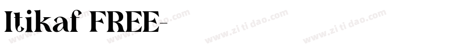 Itikaf FREE字体转换